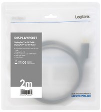 Kabel LogiLink displayport/DVI 100cm zwart-2