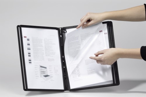 Infotas Durable 5590 sherpa tweezijdige opening A4 zwart-3