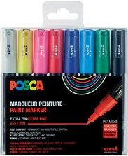 Verfstift Posca PC-1MC 0.7-1.0mm ass set à 8stuks