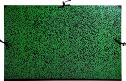 Tekenmap Exacompta 37x52cm annonay sluiting met linten groen