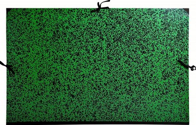 Tekenmap Exacompta 37x52cm annonay sluiting met linten groen