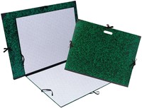 Tekenmap Exacompta 52x72cm annonay sluiting met linten groen-2