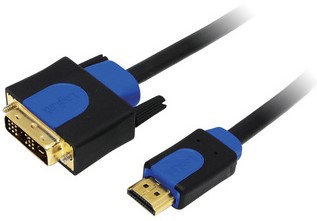 Kabel LogiLink HDMI DVI/D 200cm zwart