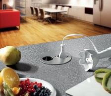 Stekkerblok inbouw Bachmann TWIST 2x230V zilver/zwart-2