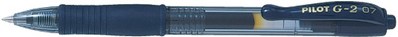 Gelschrijver Pilot G2 0.4mm blauw/zwart