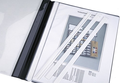 Snelhechter afdekstrip Durable A4 PVC wit p/50 stuks