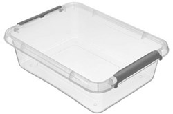 Opbergbox Keeper Lara 8,5 liter transparant