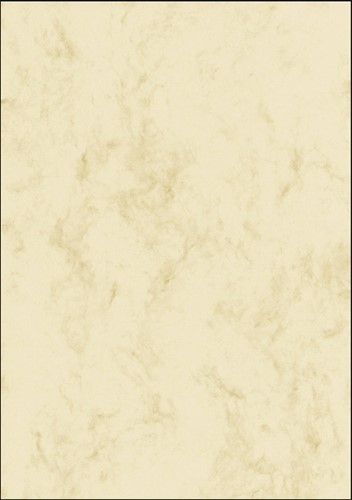 Designpapier Sigel A4 200gr marmer beige 50vel