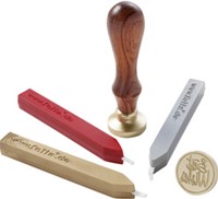 Lakzegelset Folia lakzegel en 3 kleuren zegellak