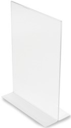 Tafelstandaard DeflectoA4 staand glashelder