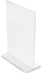 Tafelstandaard DeflectoA4 staand glashelder