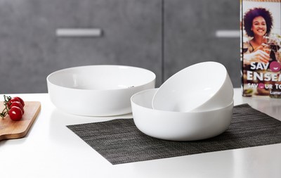 Ovenschaal Ritzenhoff & Breker Diwali keramiek 3-delig wit