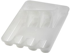 Bestekbak Keeeper Pablo 26,5x33,5x50cm 5-vakken wit