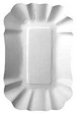 Frietbakje Papstar Pure 130x175x30mm wit 250 stuks