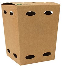 Frietbox Papstar Pure 150x125x125mm bruin 50 stuks