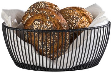 Broodschaal APS Svart ovaal 240x190mm zwart-2