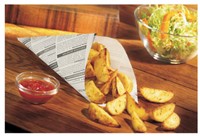 Frietzak Papstar Krantenpapier 325x230x230mm wit 1.000 stuks-2