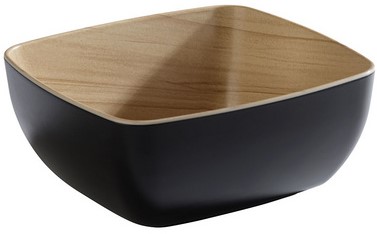 Schaal APS Frida vierkant 1,00l zwart