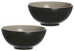 Kom R&B Morelia rond zwart 2 stuks