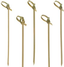 Spiesje Papstar "Knopen" bamboe 100mm 250 stuks