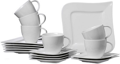 Serviesset R&B Melodie wit 18-delig