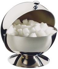 Suikerpot APS met roldeksel RVS