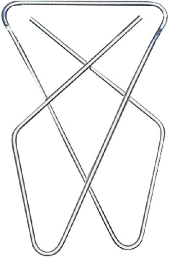 Vlinderclip Wonday vernikkeld 47x53mm 100stuks-2