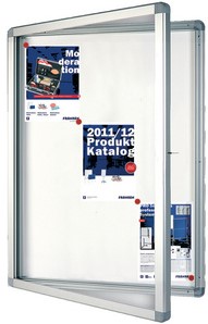 Vitrinekast Franken ECO voor buiten (6xA4) 75x70cm 