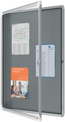 Binnenvitrine achterwand textiel