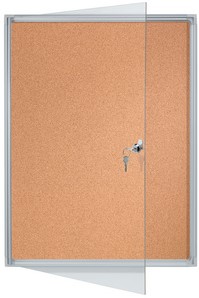 Vitrinekast Franken X-tra!Line voor binnen (1xA4) 28x37cm kurk