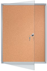 Vitrinekast Franken X-tra!Line voor binnen (12xA4) 96x98cm kurk