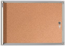 Vitrinekast Franken X-tra!Line voor binnen (3xA4) 73x37cm kurk