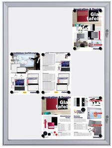 Vitrinekast Franken Security voor buiten (12xA4) 97x100cm vuurvast