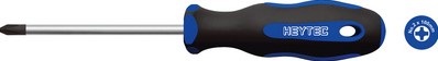 Schroevendraaier Heytec kruis Pozidrive PZ 1 zwart/blauw