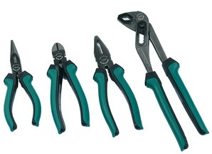 Tangenset Bruder Mannesmann kunststof handgreep p/4  