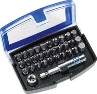 Bitset Heytec verchroomd adapterset van 32 stuks