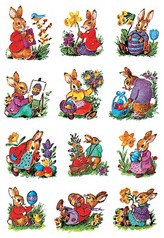 Etiket HERMA 3876 Paashazen nostalgisch