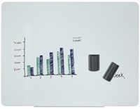 Glasbord Bi-Office 90x60cm wit