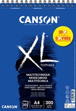 Tekenblok Canson XL Mixed Media A4 30v 300gr spiraal