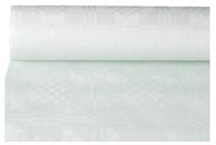 Tafelkleed Papstar Damast rol 1mx10m 42gr wit