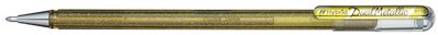 Gelschrijver Pentel K110 Dual pen glitter goud 0.45mm