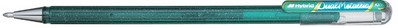 Gelschrijver Pentel K110 Dual pen glitter groen/blauw 0.45mm