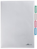 Organisatiemap Durable 2316 3-vakken transparant p/5 stuks