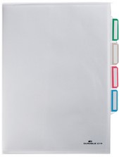Organisatiemap Durable 2316 3-vakken transparant p/5 stuks