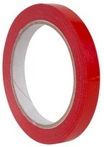 Plakband Agipa 12mmx66m tbv zakkensluitapparaat rood