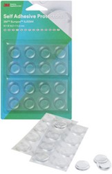 Etiket 3M anti shock stootdopjes rond 8 & 13 & 19mm transparant 42stuks