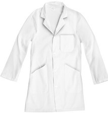 Overjas Wonday katoen unisex XL wit