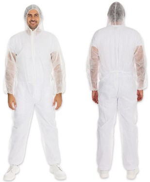 Overall Hygonorm wegwerp XXL wit
