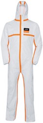 Overall Uvex voor chemische bescherming wegwerp S wit/oranje