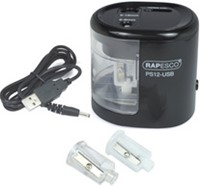 Puntenslijper Rapesco electrisch USB zwart